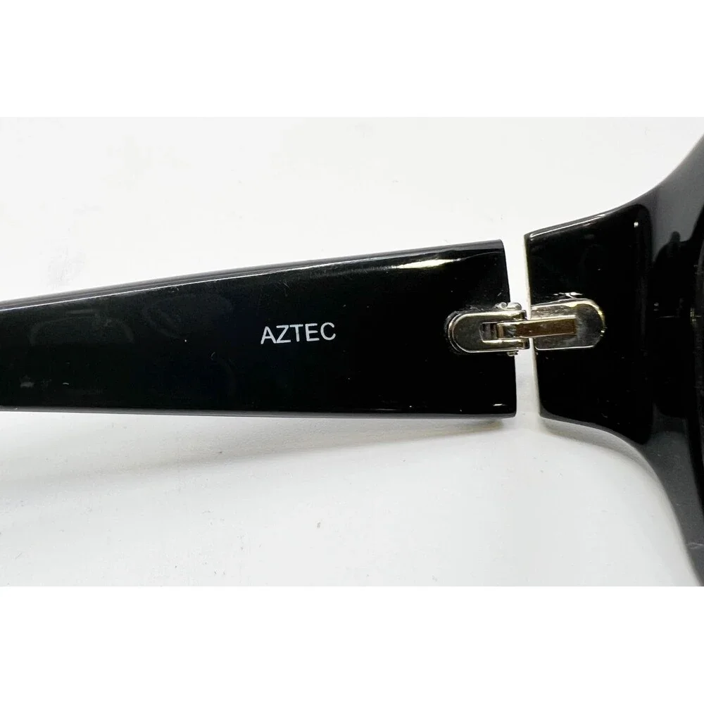 Aztec Eyeglasses Frames Womens Black Cat Eye AZ 530 57-18-130